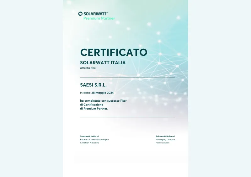 Attestato-Solarwatt partner