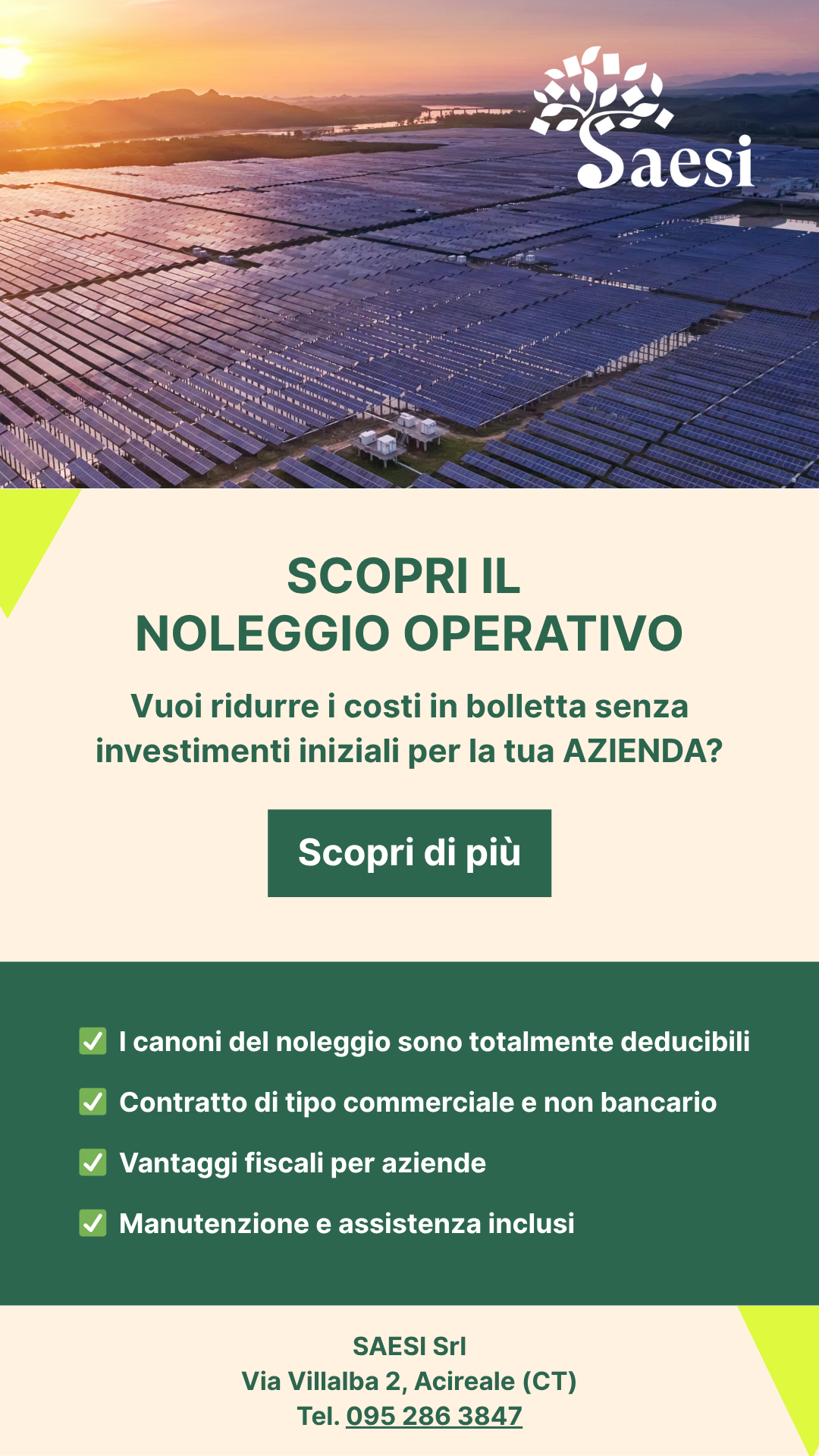 Noleggio operativo – WEB mobile 916 Fotovoltaico noleggio operativo